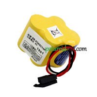 Varuaku Fanuc A06B-6114-K504 konnektorile 6V must A98L-0031-0025
